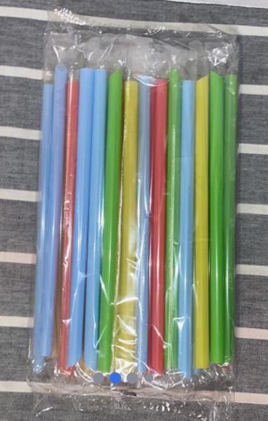Karat Boba Colossal 9” Straws Wrapped- Multi Color