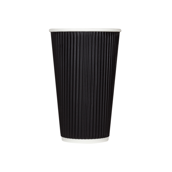 Karat Black Ripple Hot Cups- 20oz